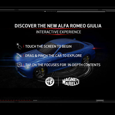 FCA Giulia Touchscreen - Paris Motor Show